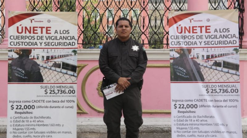 Implementa SSPT campaña de reclutamiento presencial y virtual para Cuerpos de Vigilancia, Custodia y Seguridad