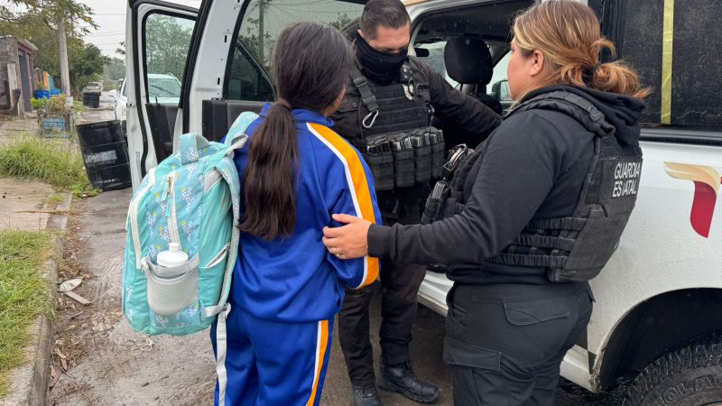 Guardia Estatal localiza a adolescente extraviada en Matamoros