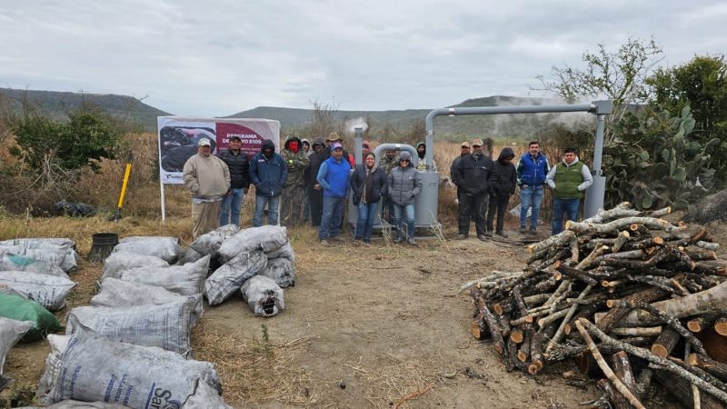 Con producción de carbón vegetal buscan recolectar líquidos piroleñosos
