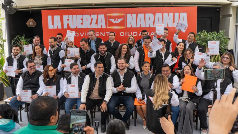 Presenta Roberto Lee a integrantes de la Fuerza Naranja en Tamaulipas