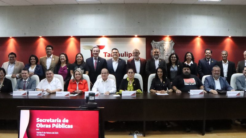 Hacen sinergia Obras Públicas, diputadas y diputados por la transformación de Tamaulipas