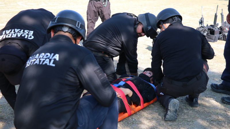 Reciben policías de la Guardia Estatal capacitación en atención prehospitalaria