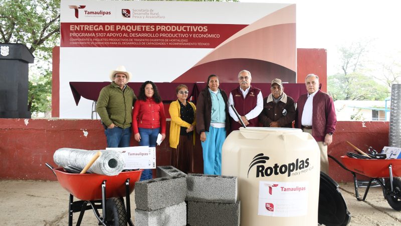 Fomentan autosuficiencia alimentaria con paquetes productivos de traspatio