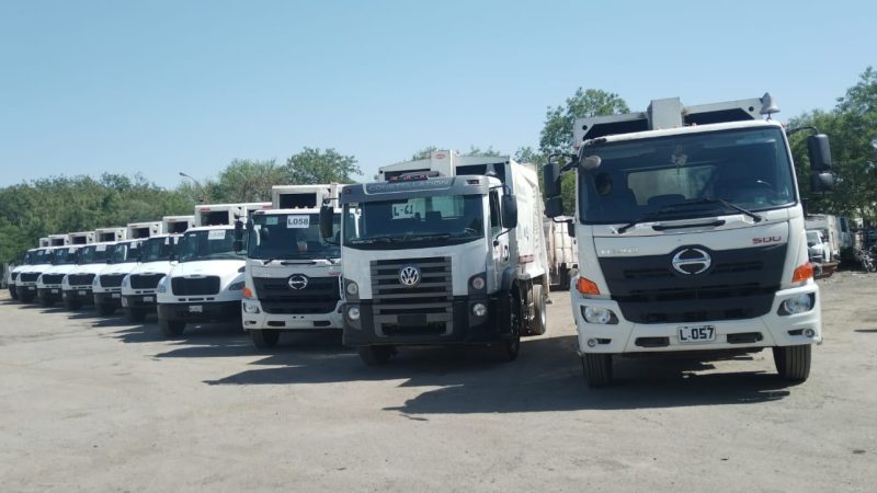 Mantiene Municipio en óptimas condiciones camiones de basura