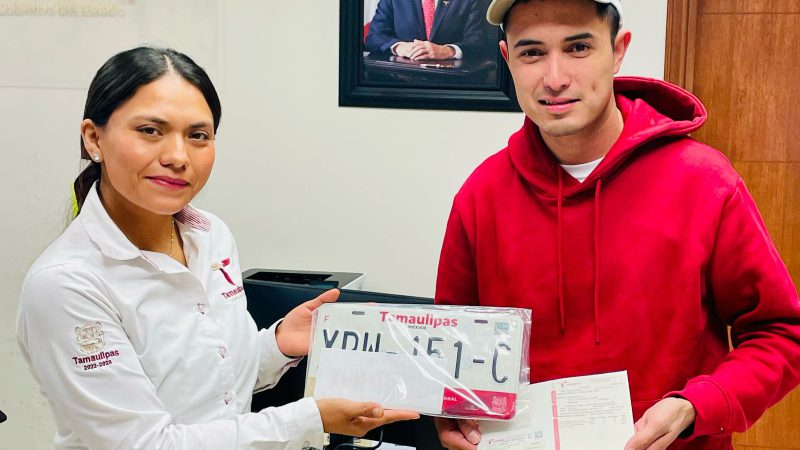 Facilitan pago de derechos vehiculares y entrega de placas para tamaulipecos que radican en Nuevo León