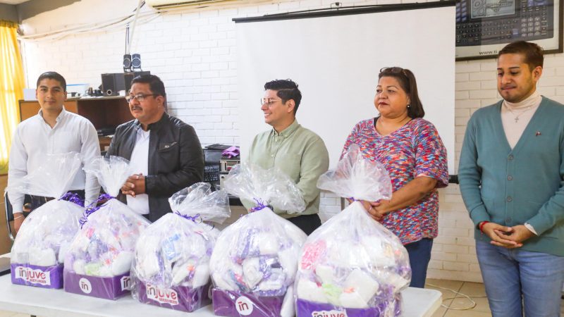 Impulsa Injuve Tamaulipas entrega de productos de higiene femenina en escuelas públicas