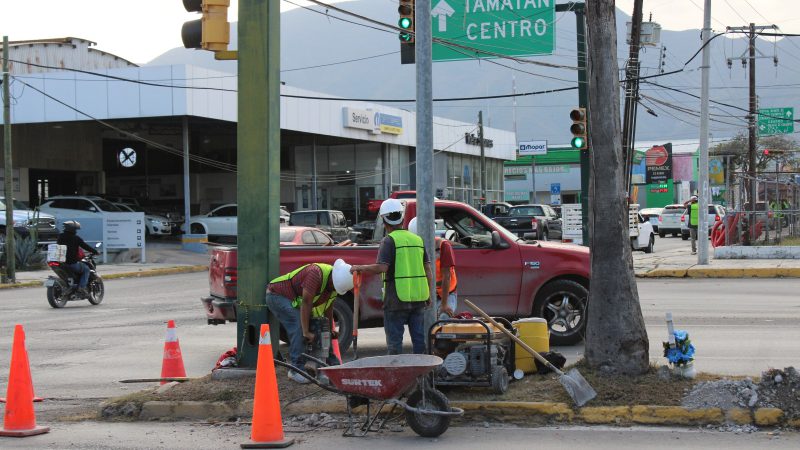 En marcha, modernización en sistema de semaforización de la capital tamaulipeca