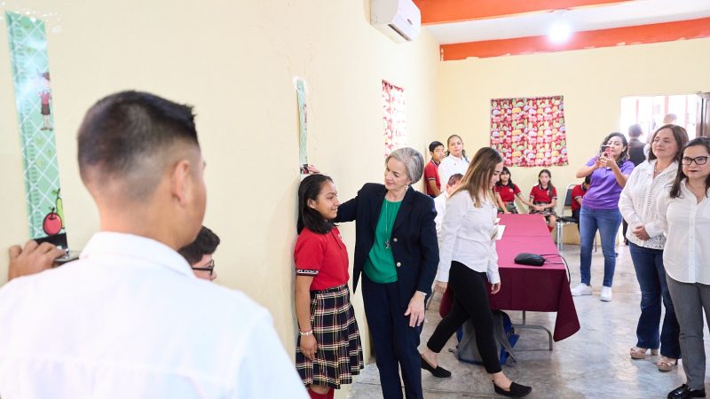 Participa DIF Tamaulipas con el registro de peso y talla durante Jornadas de Salud Escolar