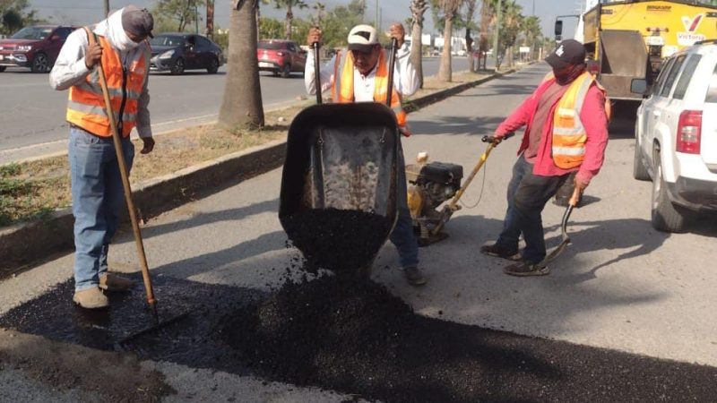 Avanzan mejoras de vialidades en todas las zonas de Victoria