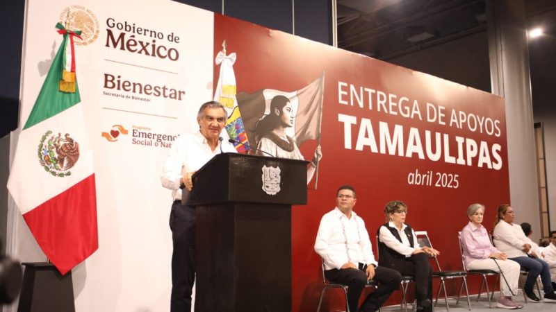 Apoyos a familias afectadas por lluvias en Tamaulipas, refleja gobierno humanista de Claudia Sheinbaum: Américo