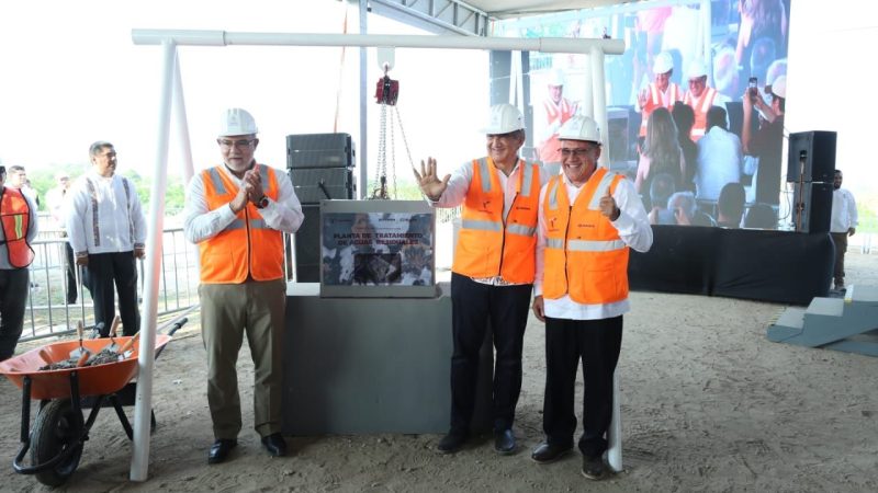Tendrá Altamira nueva Planta Tratadora de Aguas Residuales; Américo pone primera piedra