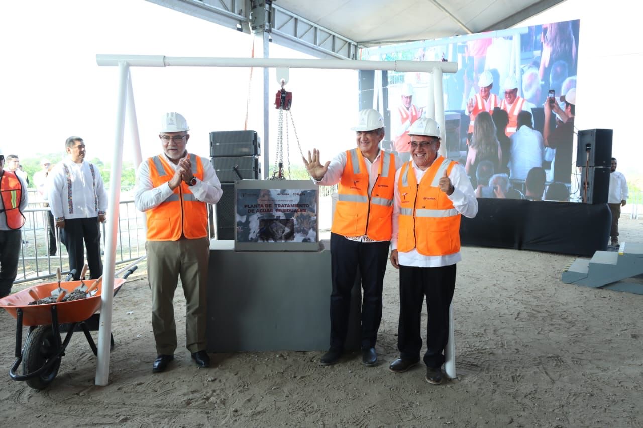 Tendrá Altamira nueva Planta Tratadora de Aguas Residuales; Américo pone primera piedra