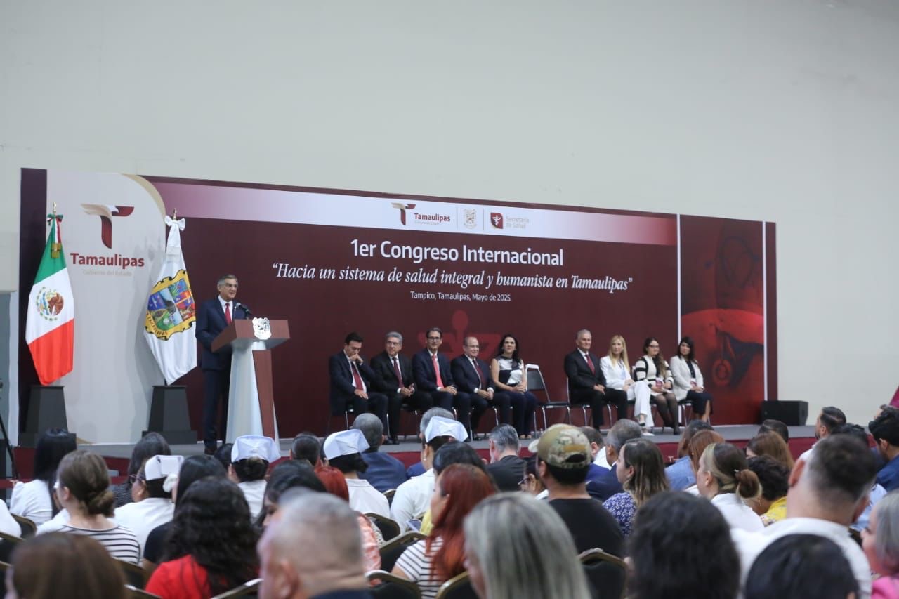 Inaugura Américo Congreso Internacional «Hacia un Sistema de Salud Integral y Humanista en Tamaulipas»