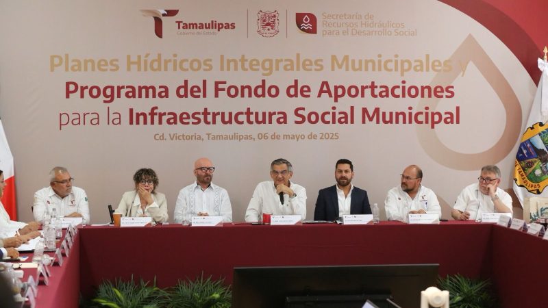 Impulsa Américo Villarreal proyectos municipales de infraestructura hídrica