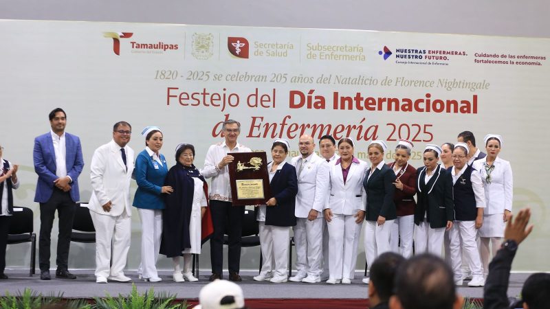 Celebra Américo Villarreal a cerca de 3 mil profesionales de la enfermería en Tamaulipas