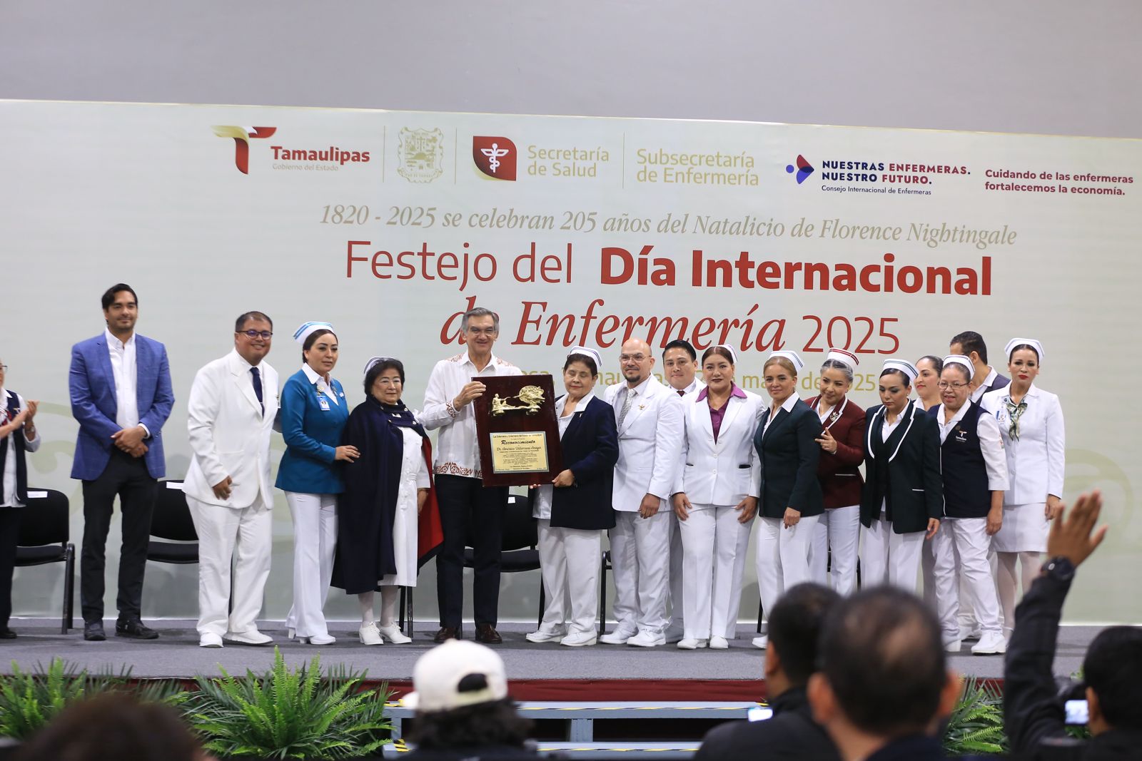 Celebra Américo Villarreal a cerca de 3 mil profesionales de la enfermería en Tamaulipas