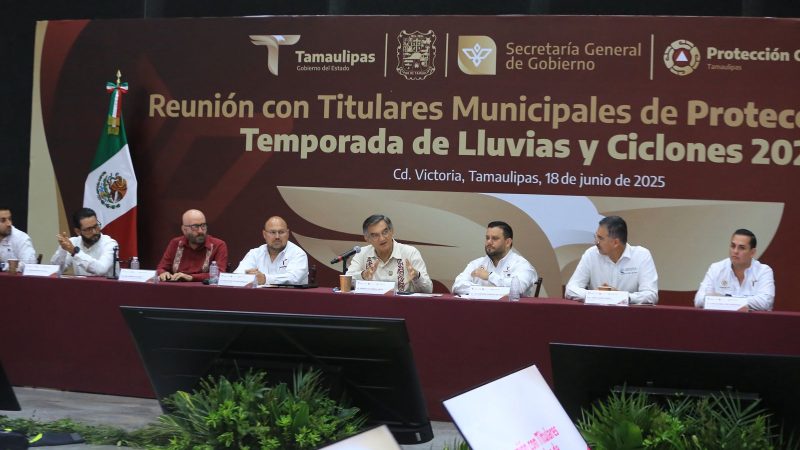 Convoca Américo a fortalecer acciones preventivas ante la temporada de lluvias y ciclones