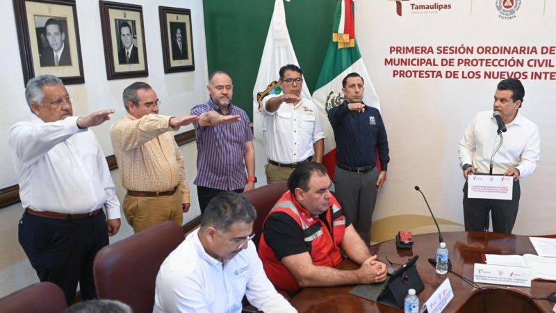 Toma protesta Consejo de Protección Civil en Victoria