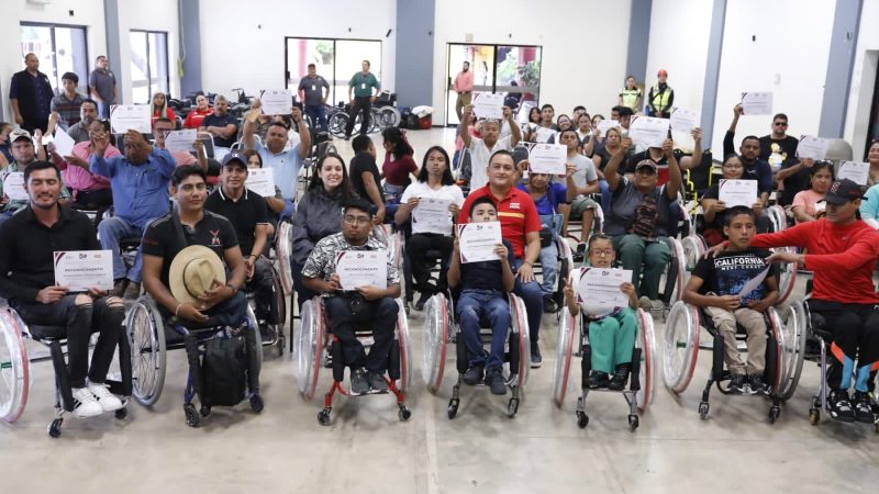 Realiza DIF Tamaulipas segunda capacitación y donación de sillas de ruedas para personas discapacitadas