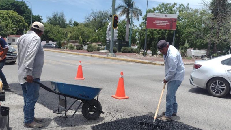 Intenso operativo de bacheo tras reportes por lluvias en la Capital