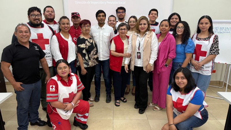 Capacita Secretaría del Trabajo al personal de Cruz Roja en prevención de riesgos psicosociales