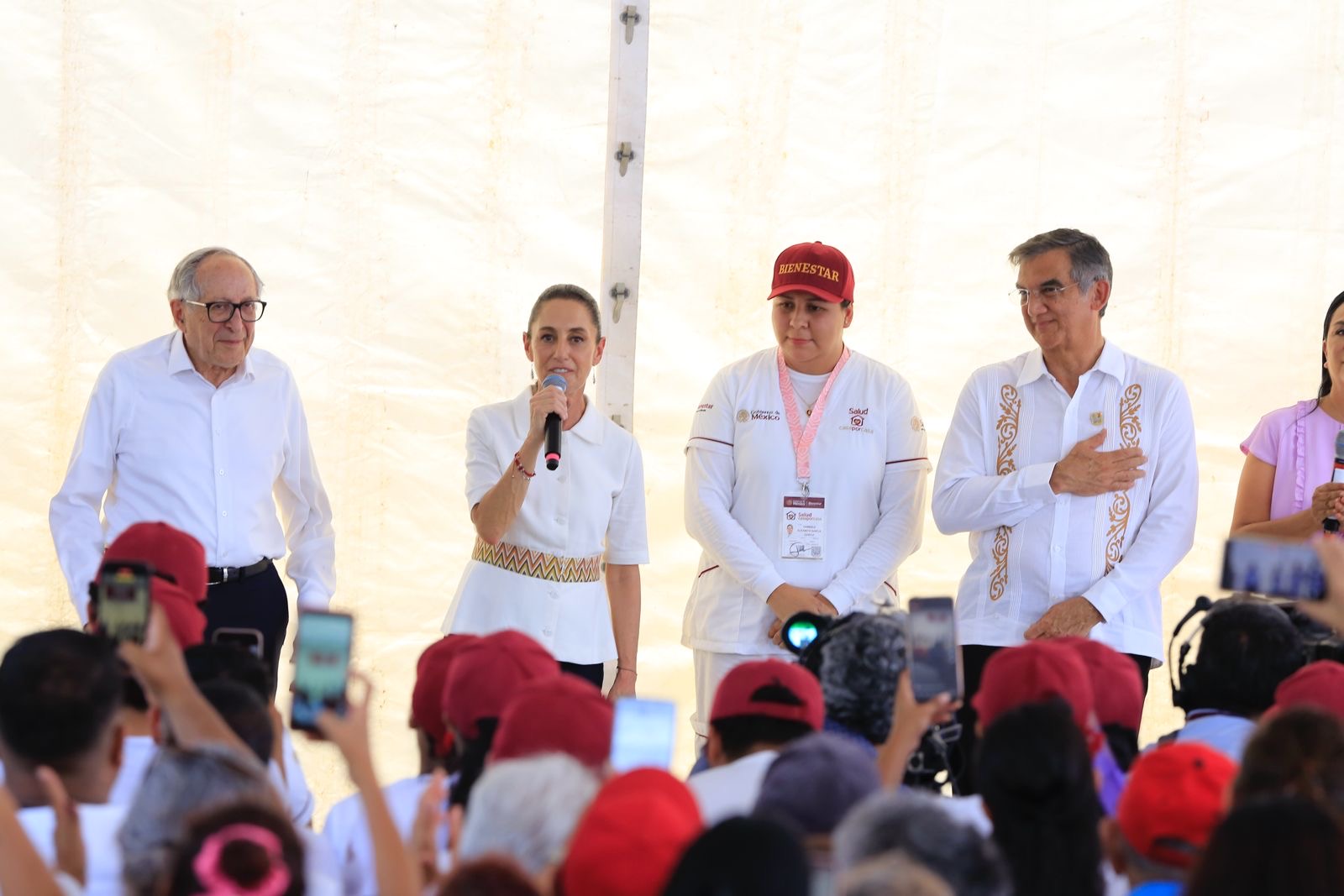 Claudia Sheinbaum pone en marcha en Tamaulipas programa Salud Casa por Casa y reconoce labor del gobernador Américo Villarreal