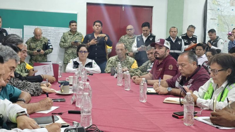 Llega coordinadora nacional de PC al sur de Tamaulipas ante emergencia por lluvias