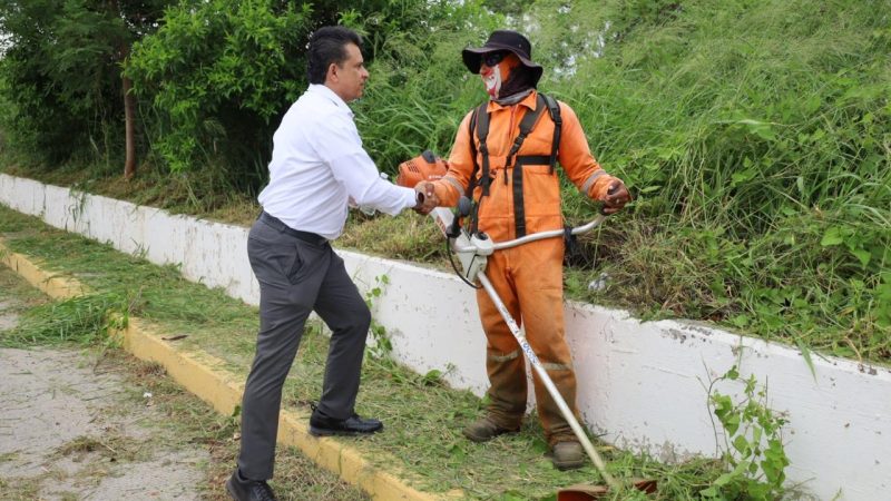 Limpia y da mantenimiento Municipio a 77 kilómetros de vialidades y áreas verdes